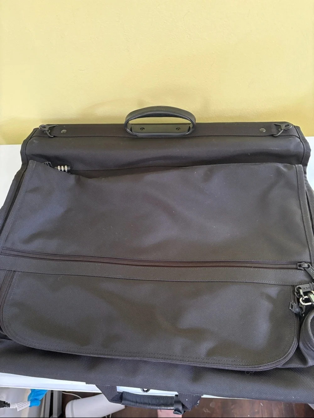Tumi Black Ballistic Nylon Suiter Garment Bag